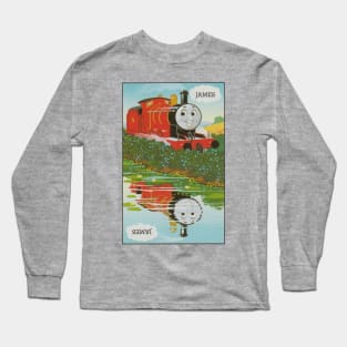 James the Red Engine Vintage Card Long Sleeve T-Shirt